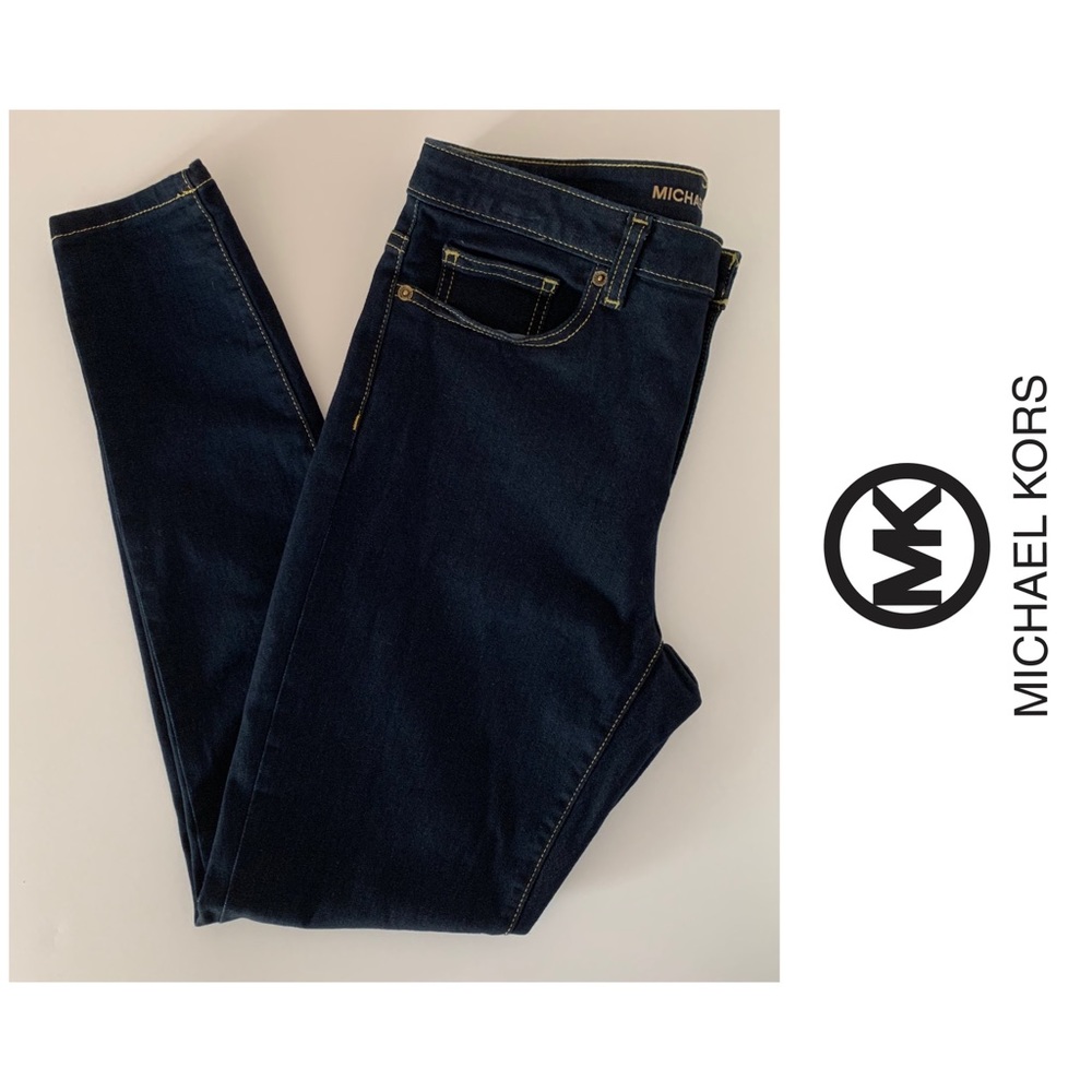 Michael Kors dark rinse wash izzy skinny jeans